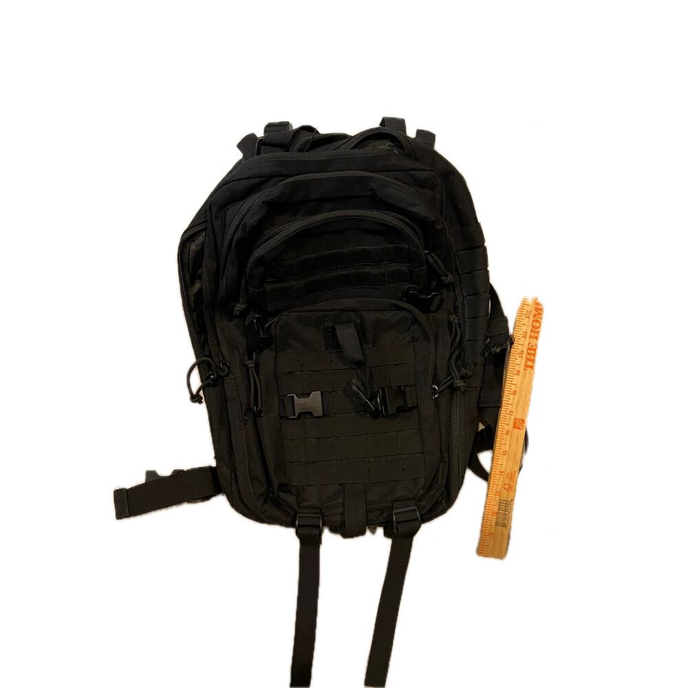 Generic Black Canvas Tactical Backpack